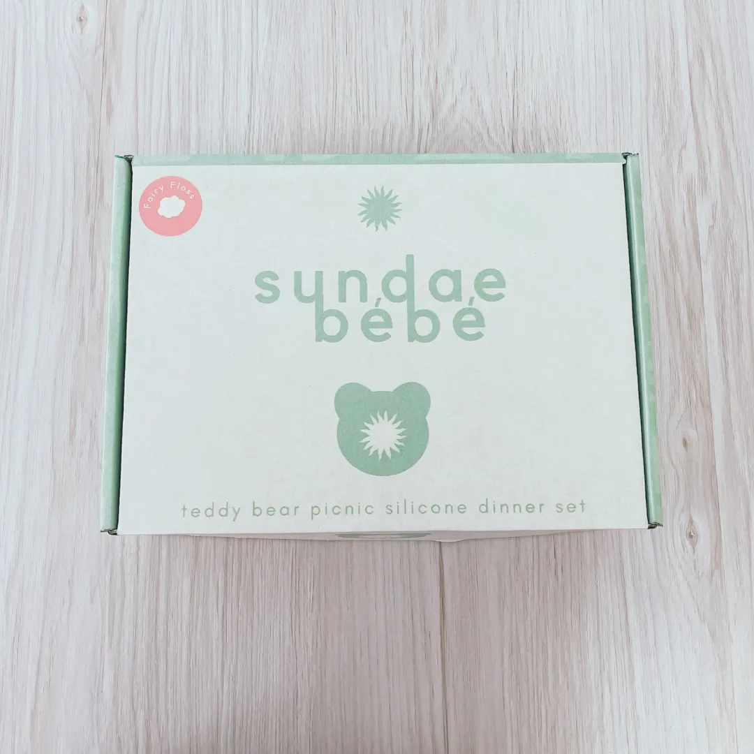 Sundae Bébé - Teddy Bear Picnic Silicone Dinner Set (Vanilla Bean)
