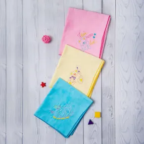 Swaddle Wrapper Pack Of 3 Teddy Multicolour