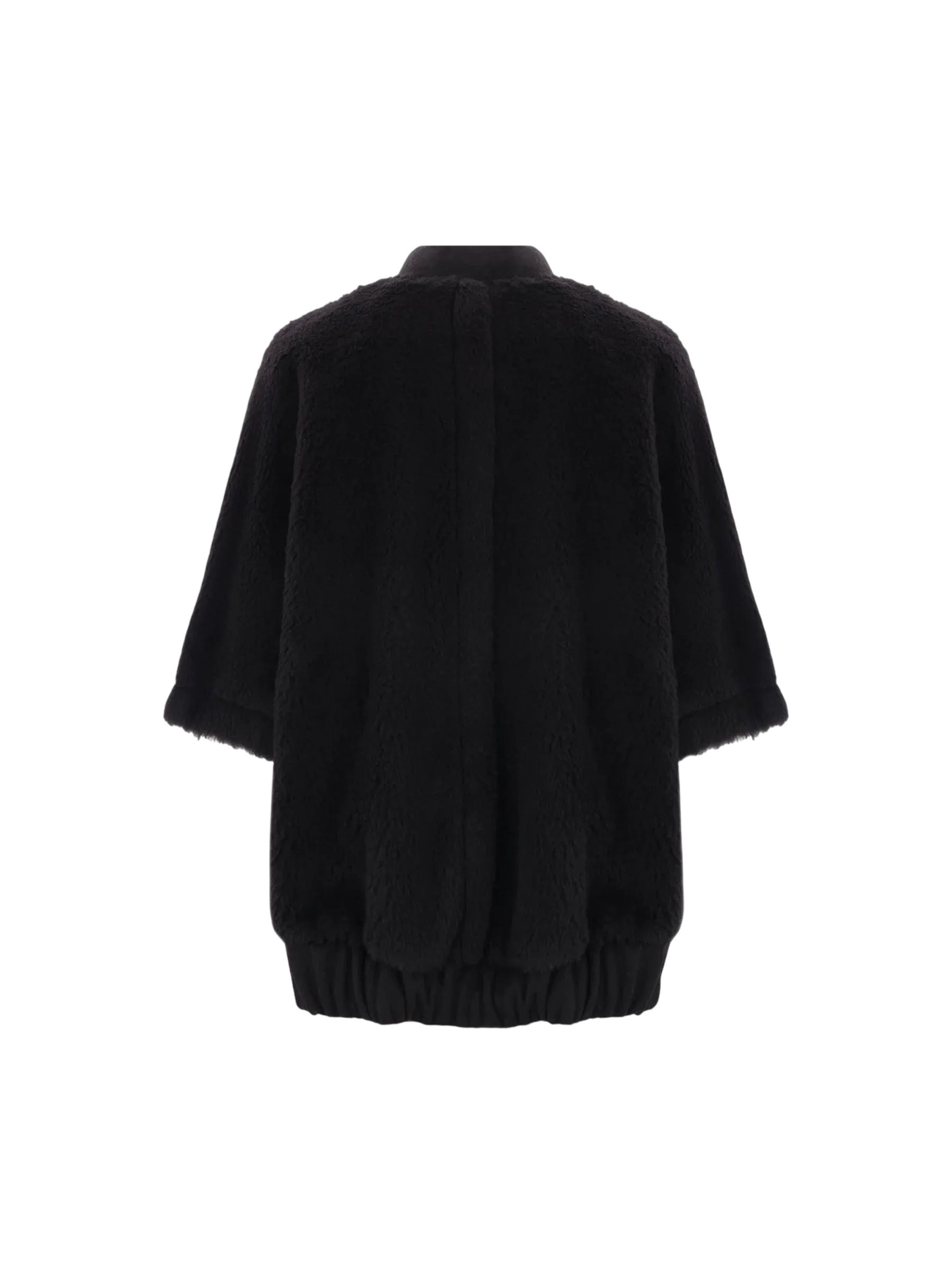 Teddy Full-Zip Wool Cape