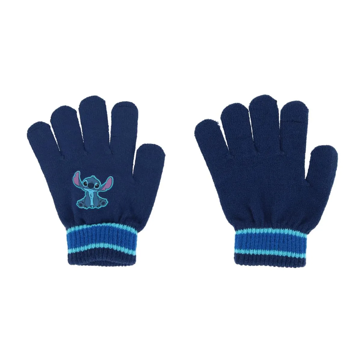 Textiel Trade Kids' One Size Fits Most Disney Lilo & Stitch Hat and Gloves Winter Set