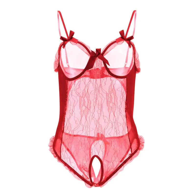 Women's Sexy Lace Teddy Bodysuits